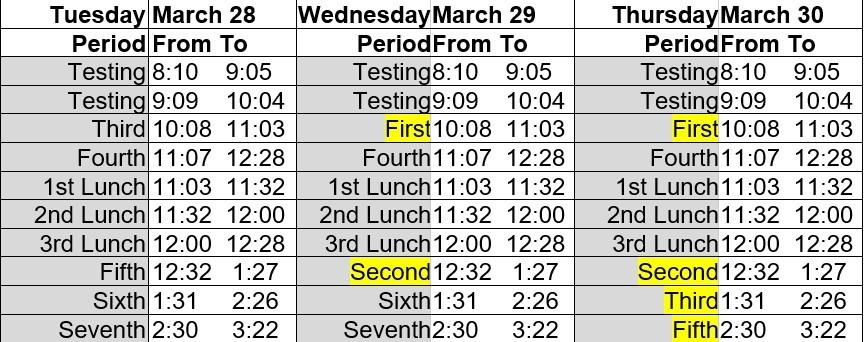 schedule
